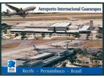 Flughafen Recife, 2-Bild-AK
