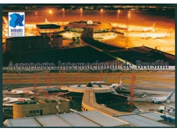 Flughafen Brasília, 2-Bild-AK
