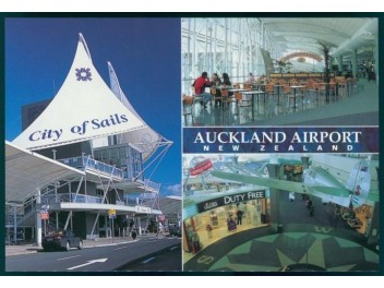 Flughafen Auckland, 3-Bild-AK