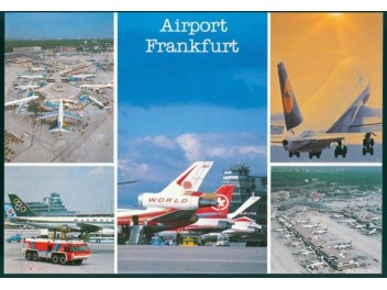 Flughafen Frankfurt, 5-Bild-AK