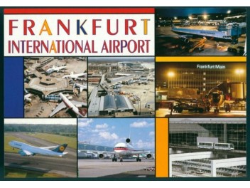 Flughafen Frankfurt, 7-Bild-AK
