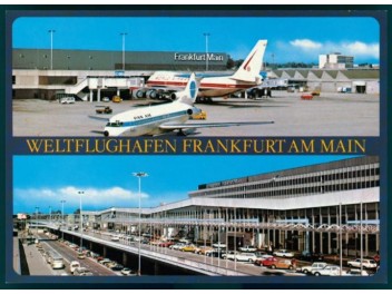 Flughafen Frankfurt, 2-Bild-AK