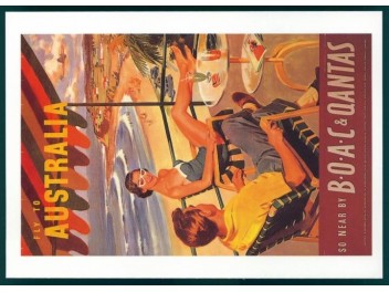 Qantas/BOAC poster, Short S.23