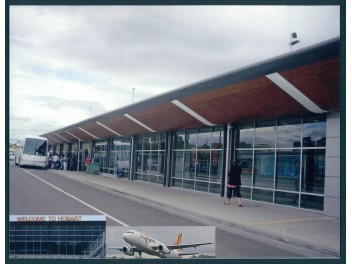Flughafen Hobart, 3-Bild-AK
