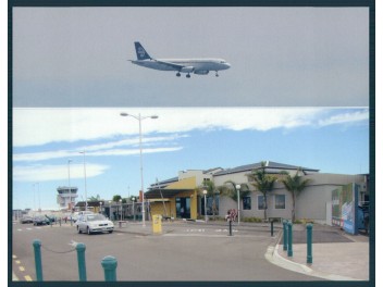 Flughafen Napier, 2-Bild-AK