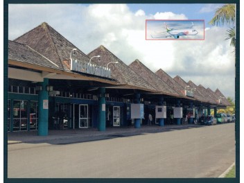 Flughafen Port Vila, 2-Bild-AK