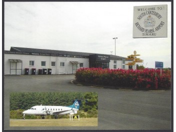 Flughafen Timaru, 2-Bild-AK