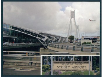 Flughafen Sydney, 2-Bild-AK