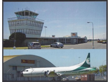 Flughafen Wanganui, 2-Bild-AK