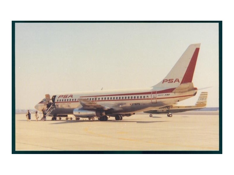 PSA - Pacific Southwest, B.737 - JjPostcards