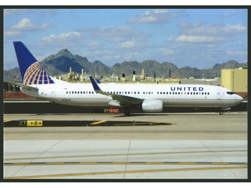 United, B.737 - JjPostcards