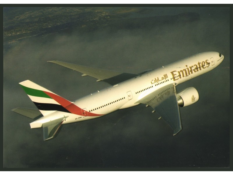 Emirates, B.777 - JjPostcards