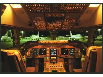 Cockpit, JAL B.747