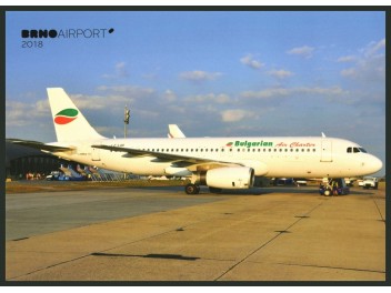 Postkarte Bulgarian Air Charter A320 Jjpostcards Com