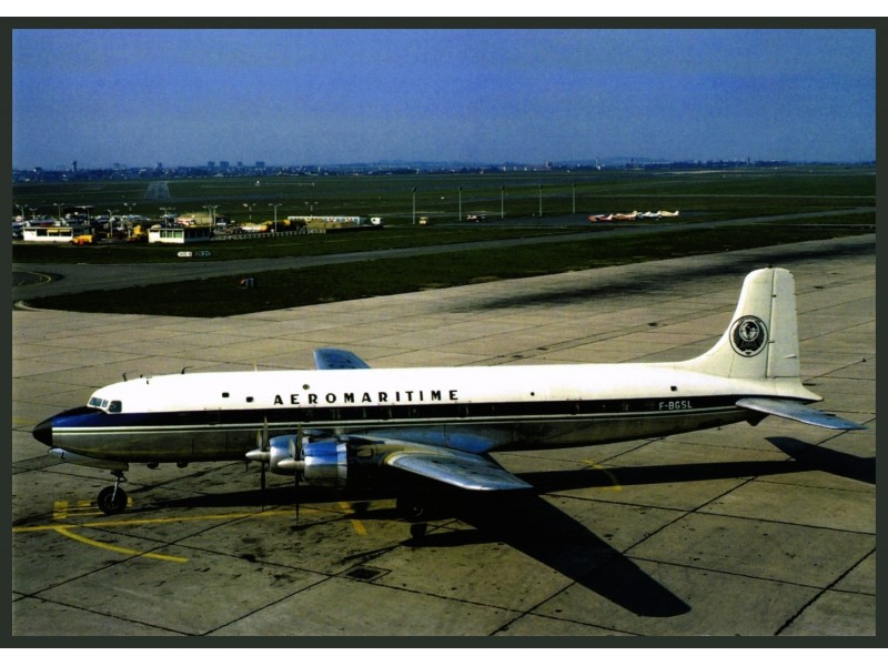 collection vilain N° 1215 AEROMARITIME   DC-6B  F-BGSL 