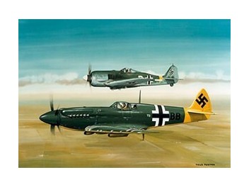Luftwaffe, Spitfire + Fw 190