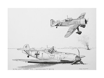 Luftwaffe, Bf 109 + Aéron....