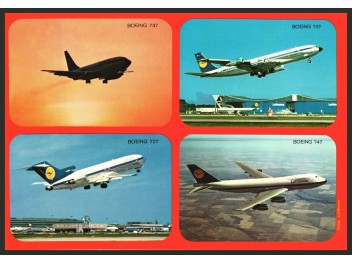 Lufthansa 4 types d'avion,...