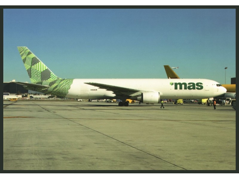 Postcard - Mas Air Cargo, B.767 - Jjpostcards.com