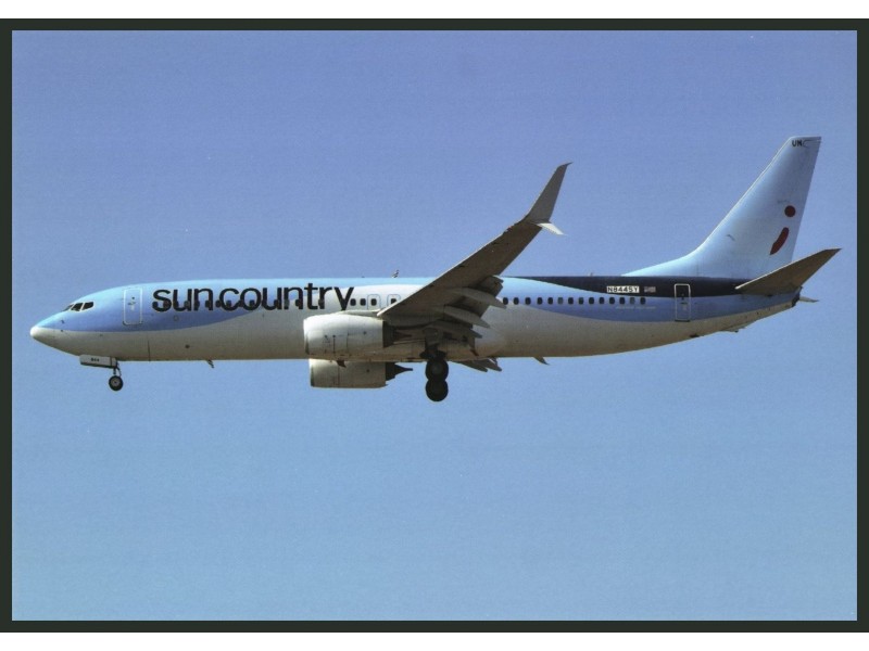 Postcard - Sun Country, B.737 - Jjpostcards.com