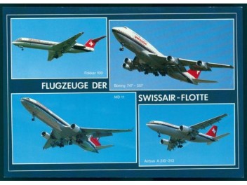 Swissair F100, 747, MD-11,...